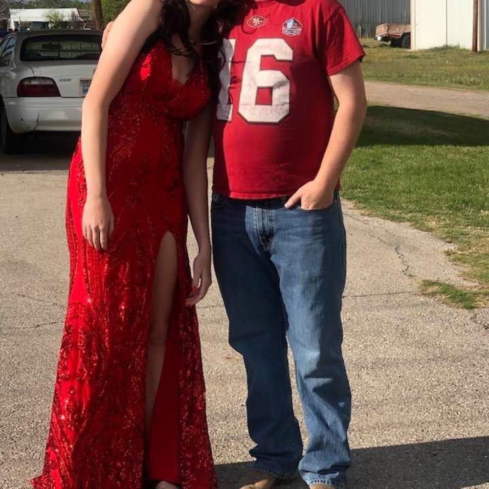 Red prom dress